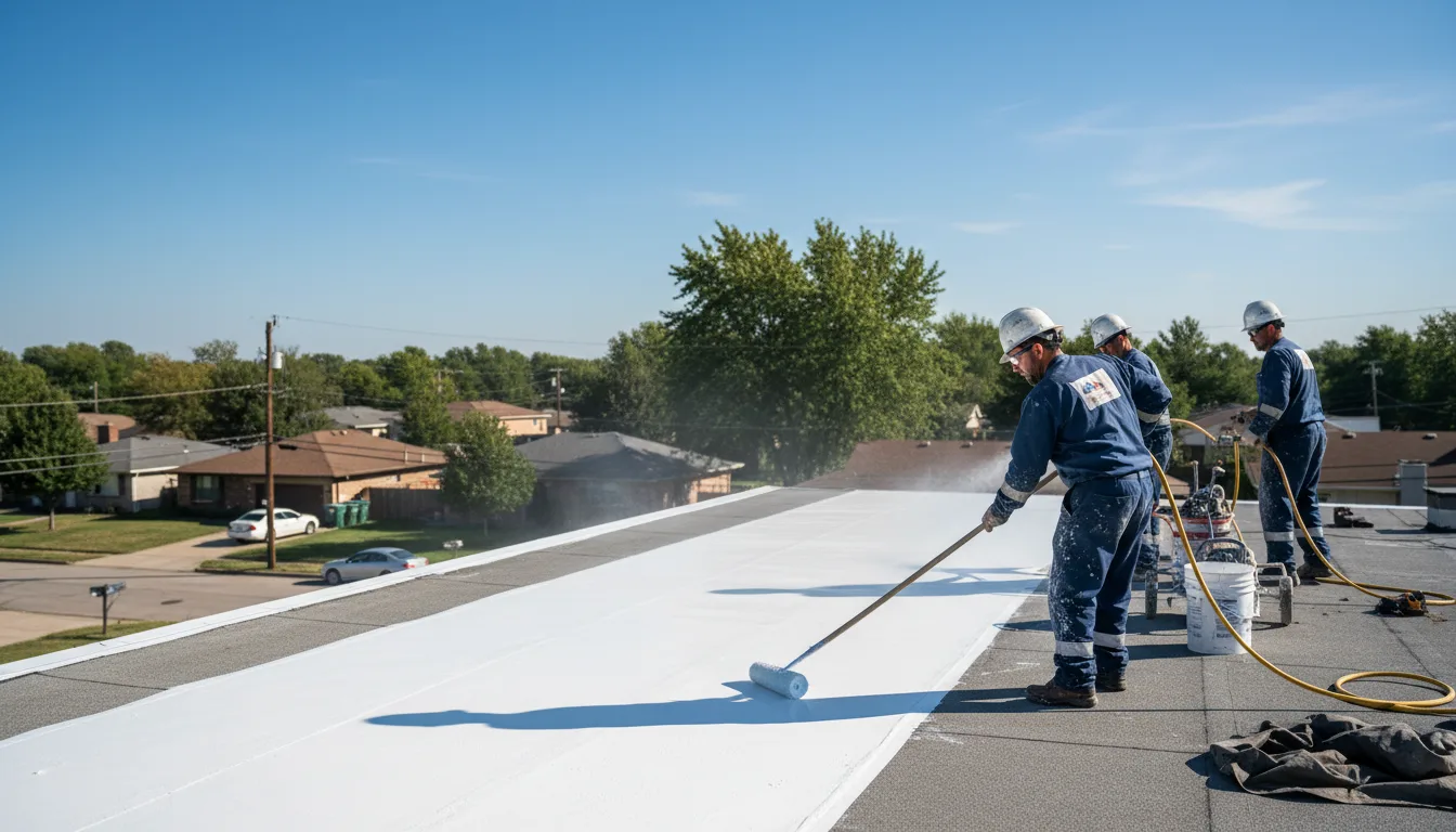 Commercial roof coating in Lowell, NC near me